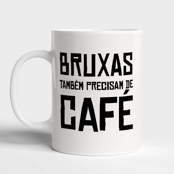 Caneca de Cerâmica - Bruxas também precisam de café 300ml - Image 2