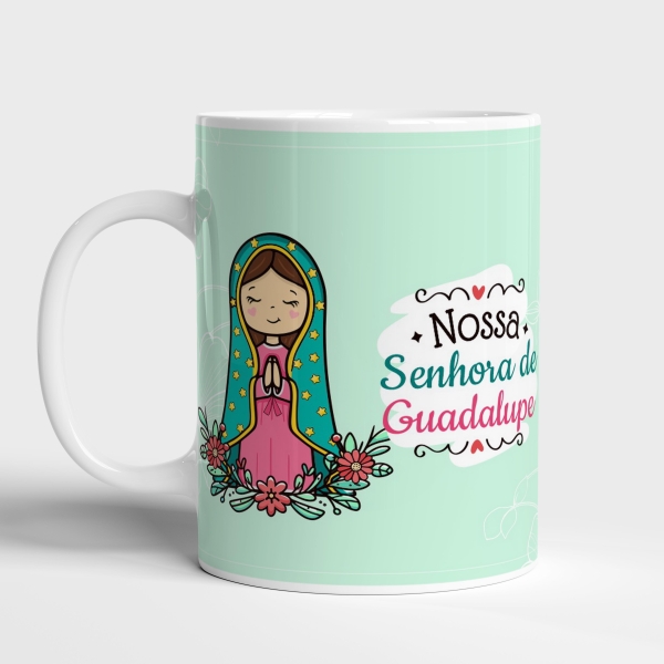 Caneca de Cerâmica Nossa Senhora de Guadalupe - Um toque de fé - Image 2